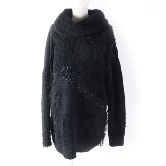 JUNYA WATANABE knit JL-N002 Outer material: 65% wool, 26% nylon, 8% polyester, 1% rayon black Women M Used Authentic
