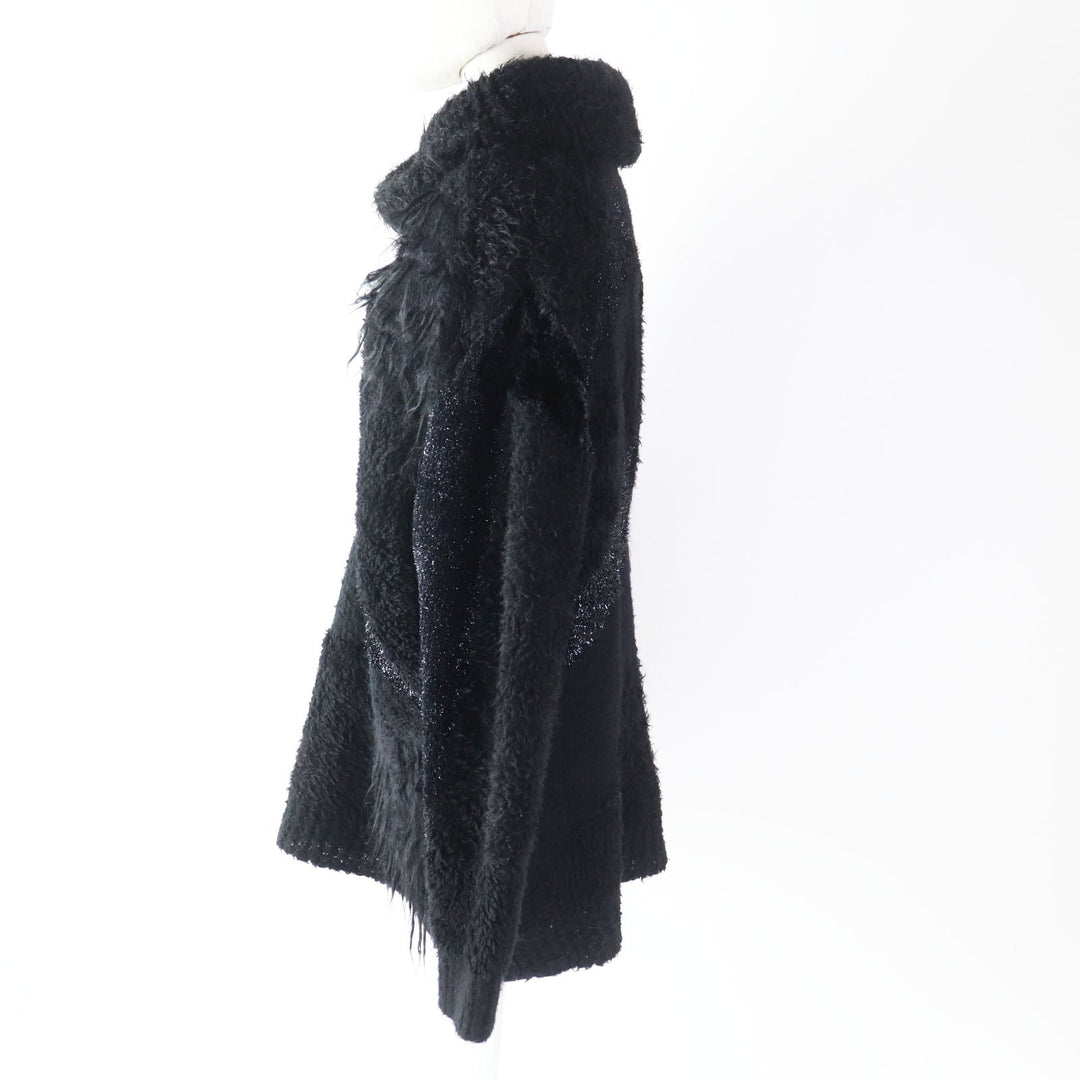 JUNYA WATANABE knit JL-N002 Outer material: 65% wool, 26% nylon, 8% polyester, 1% rayon black Women M Used Authentic