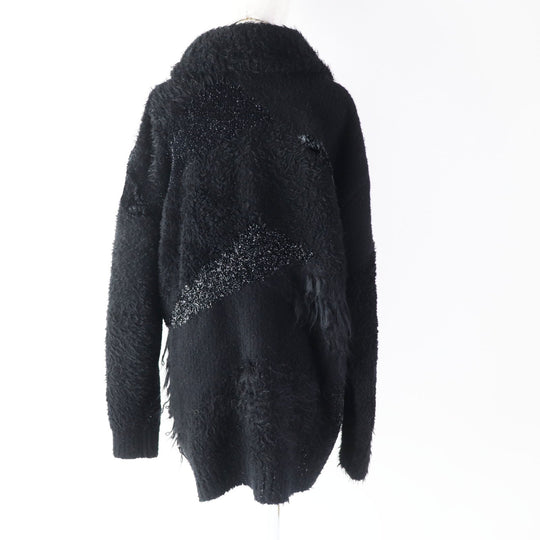 JUNYA WATANABE knit JL-N002 Outer material: 65% wool, 26% nylon, 8% polyester, 1% rayon black Women M Used Authentic