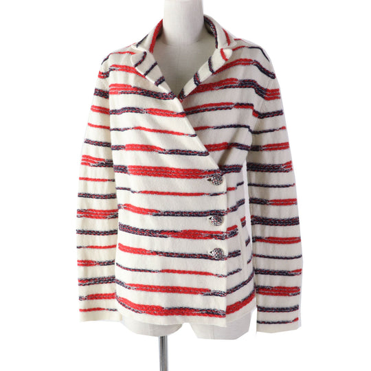 CHANEL tailored jacket P64296 Main: 96% cashmere, Main: 3% polyester, Main: 1% polyamide (nylon) Multi Women 36 Used Authentic