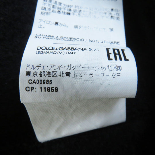 DOLCE&GABBANA pullover F9L05T Outer: 80% cotton, Outer: 20% polyester, Part: 95% cotton, Part: 5% polyurethane, Lining: 100% polyurethane black Women XXS Used Authentic