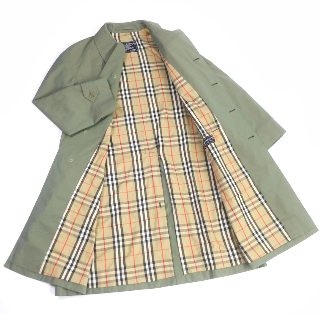 BURBERRY Stainless collar coat Main: 100% cotton iridescent mens M (79A) Used Authentic