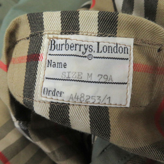 BURBERRY Stainless collar coat Main: 100% cotton iridescent mens M (79A) Used Authentic