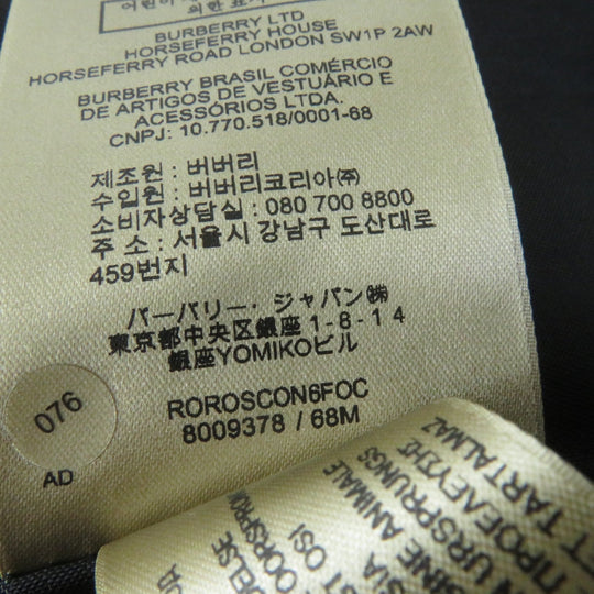 BURBERRY trench coat Main: 80% wool, Main: 20% cashmere, Lining: 50% acetate, Lining: 50% viscose (rayon), Sleeve lining: 60% acetate, : 40% cupra black Women 34 Used Authentic