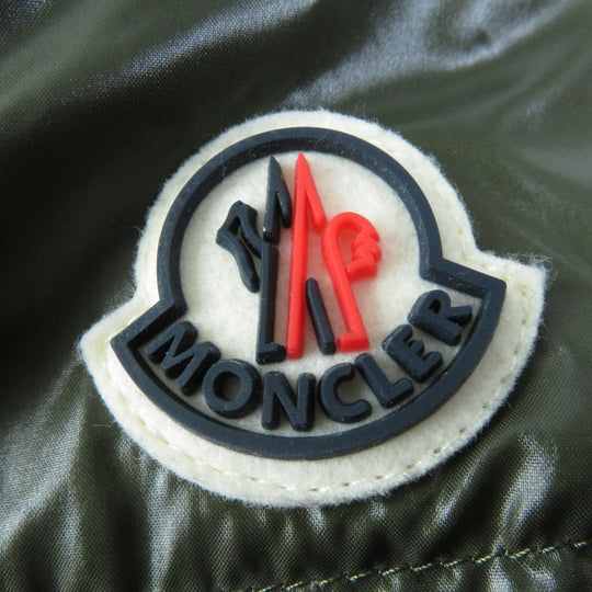 MONCLER Down jacket Main: 100% nylon, Lining: 100% nylon, Hood (lining): 100% nylon Filling: 90% down, 10% feather khaki BARDANETTE Women zero size Used Authentic