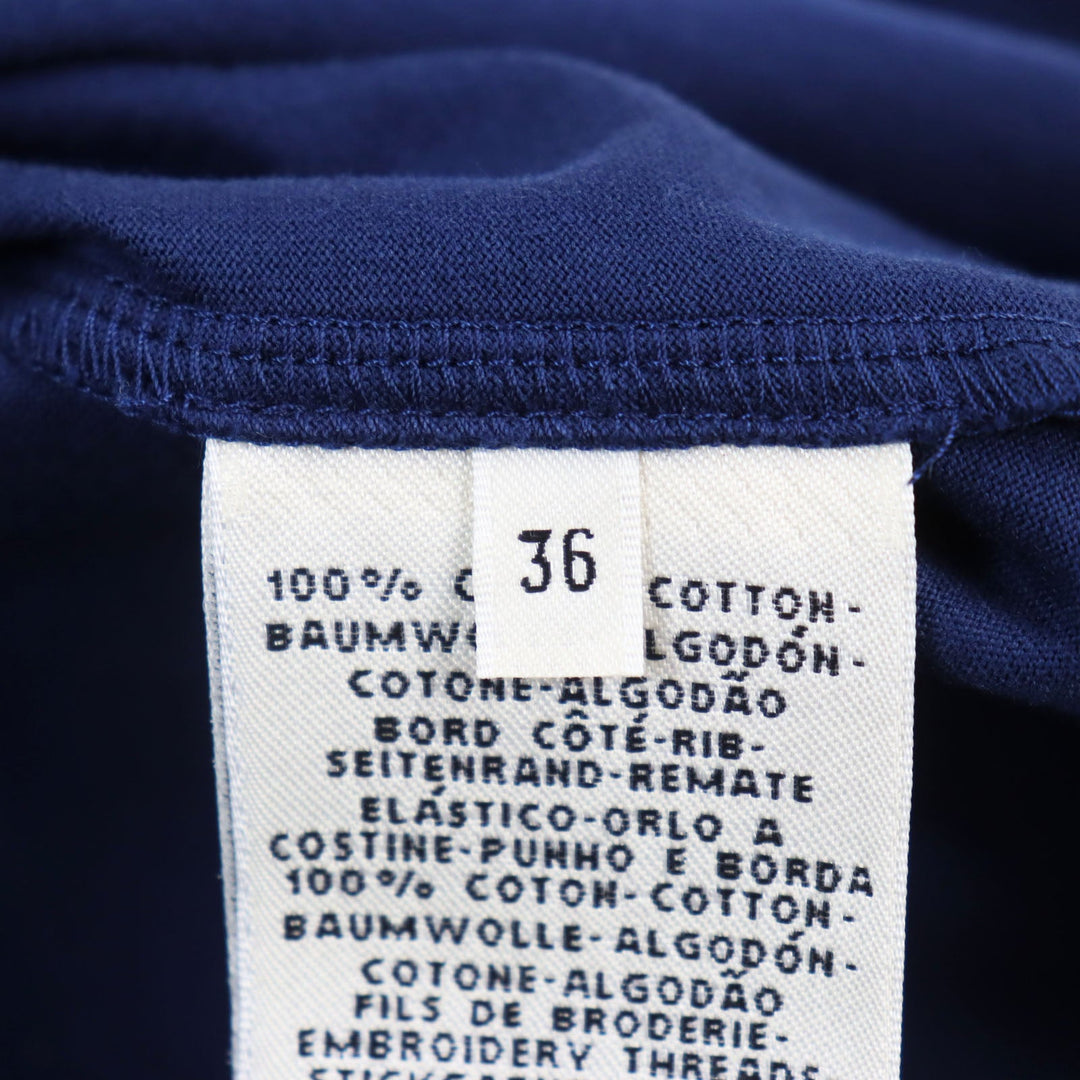 HERMES Short sleeve T-shirt Main: 100% cotton blue Women 36 Used Authentic