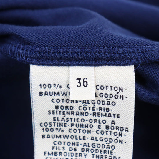 HERMES Short sleeve T-shirt Main: 100% cotton blue Women 36 Used Authentic