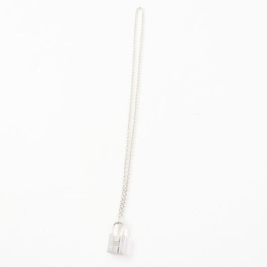 HERMES Necklace Main�FAG925 Silver Women Used Authentic