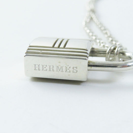 HERMES Necklace Main�FAG925 Silver Women Used Authentic
