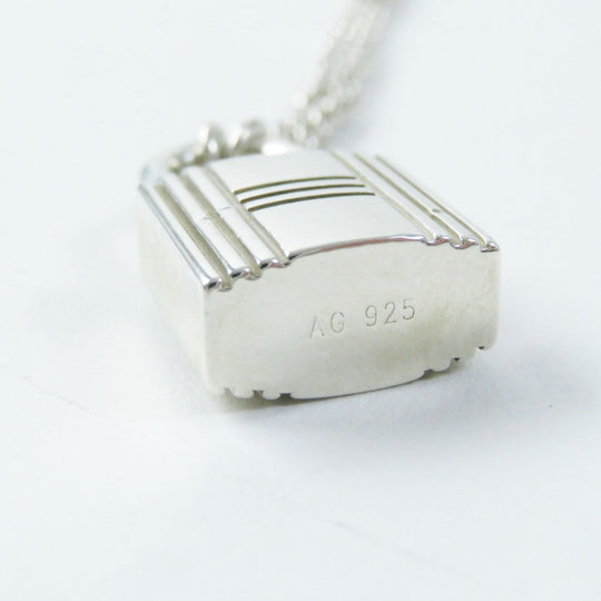 HERMES Necklace Main�FAG925 Silver Women Used Authentic