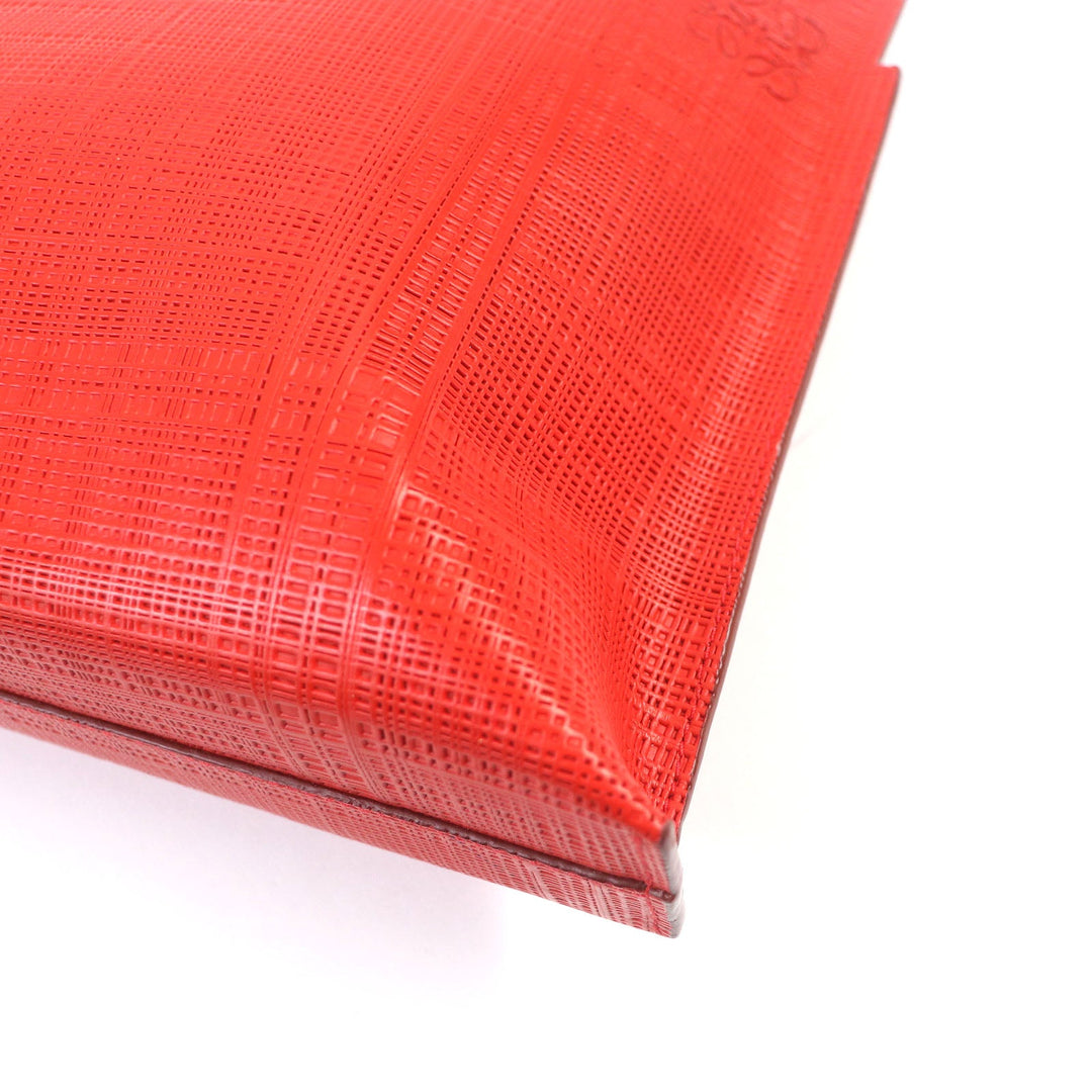 LOEWE Clutch bag Main: Leather Red mens Used Authentic