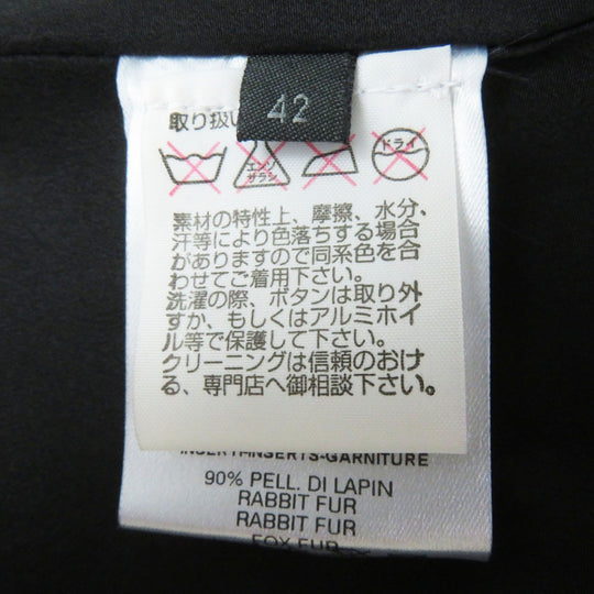 FENDI coat FF5183 Outer: 85% wool, Outer: 15% cashmere, Lining: 100% polyester black Women 42 Used Authentic