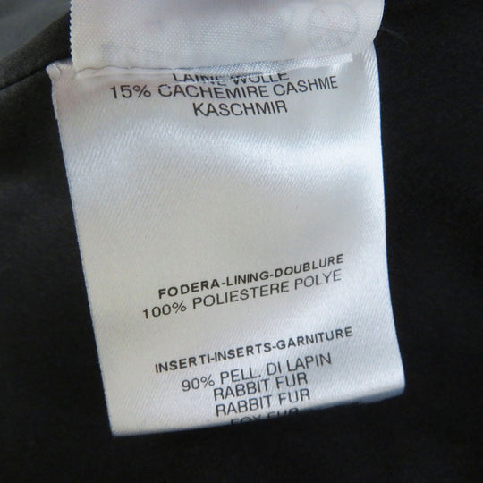 FENDI coat FF5183 Outer: 85% wool, Outer: 15% cashmere, Lining: 100% polyester black Women 42 Used Authentic