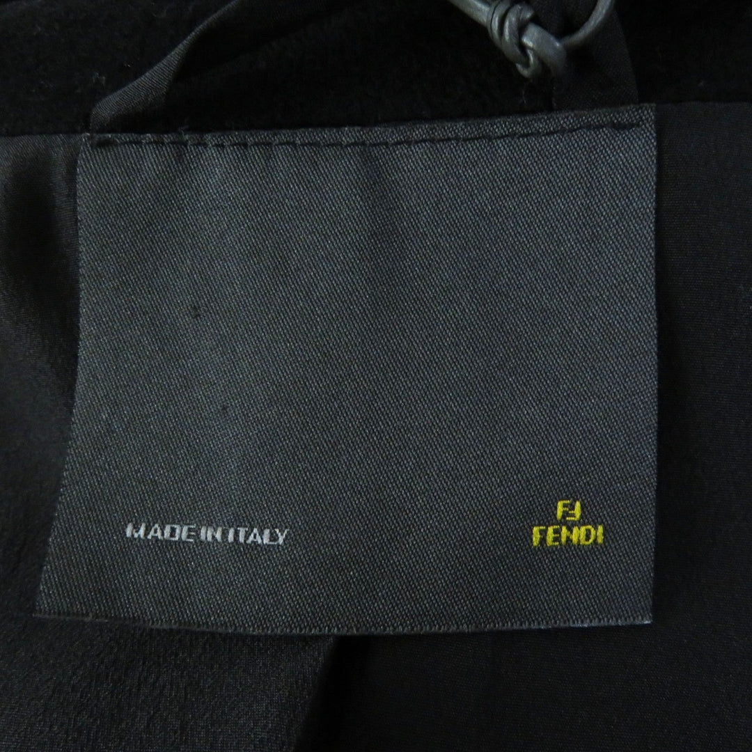 FENDI coat FF5183 Outer: 85% wool, Outer: 15% cashmere, Lining: 100% polyester black Women 42 Used Authentic