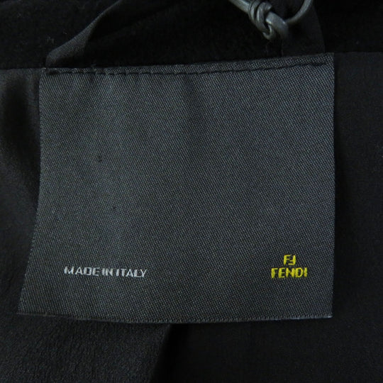 FENDI coat FF5183 Outer: 85% wool, Outer: 15% cashmere, Lining: 100% polyester black Women 42 Used Authentic