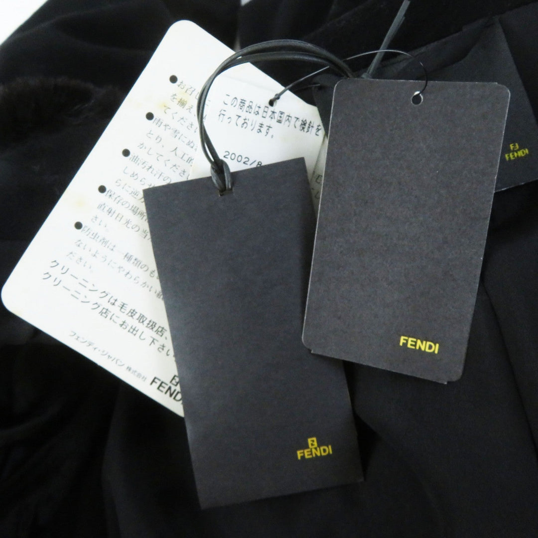 FENDI coat FF5183 Outer: 85% wool, Outer: 15% cashmere, Lining: 100% polyester black Women 42 Used Authentic