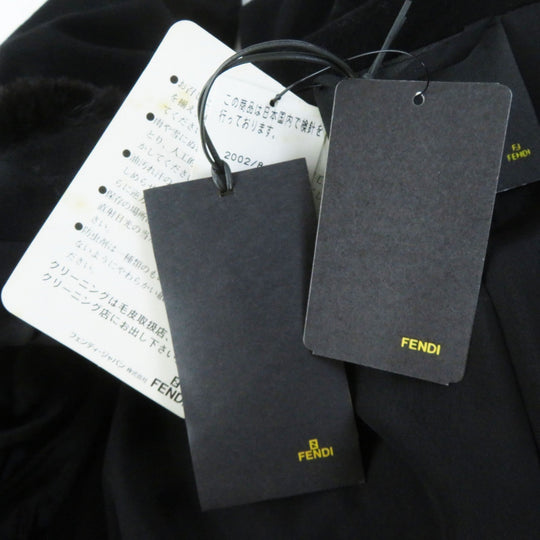 FENDI coat FF5183 Outer: 85% wool, Outer: 15% cashmere, Lining: 100% polyester black Women 42 Used Authentic