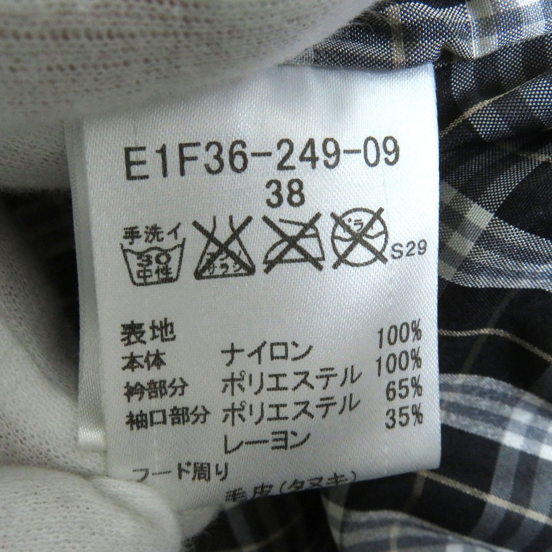 BURBERRY BLUE LABEL Down jacket Nylon Black Women 38 Used Authentic