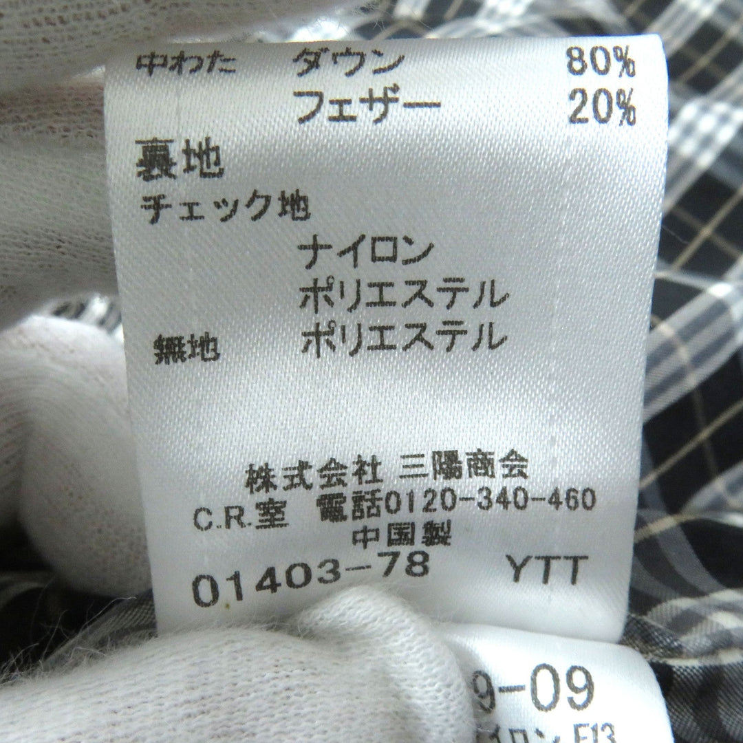 BURBERRY BLUE LABEL Down jacket Nylon Black Women 38 Used Authentic