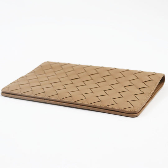 BOTTEGAVENETA Notebook cover 756136 leather Brown Medium Notebook Cover mens Used Authentic
