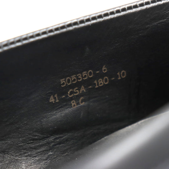 J.M WESTON loafers 505360 Main: Leather Navy black 180 Combi Signature Loafer mens 8 Used Authentic