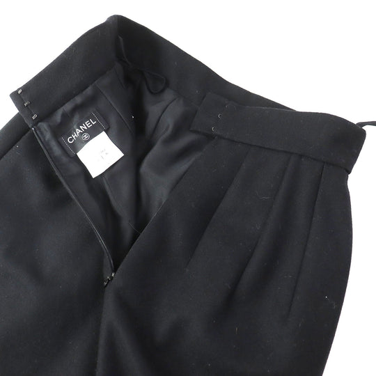 CHANEL skirt P41438 Outer: 75% wool, Outer: 25% cashmere, Lining: 100% silk black Women 38 Used Authentic