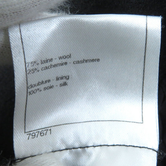 CHANEL skirt P41438 Outer: 75% wool, Outer: 25% cashmere, Lining: 100% silk black Women 38 Used Authentic