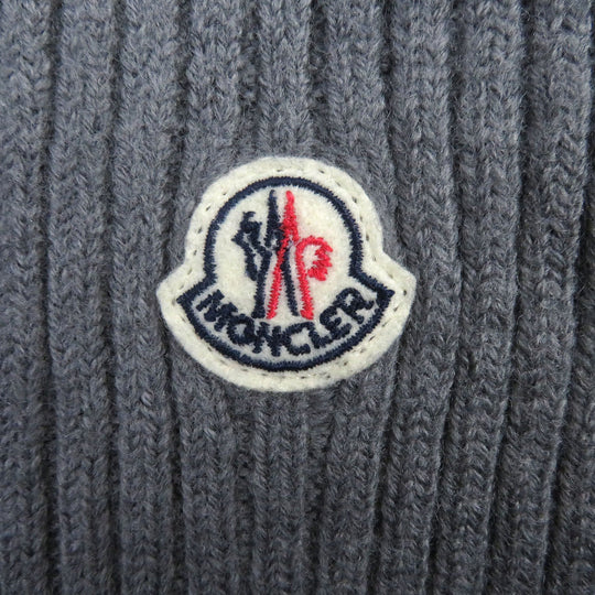 MONCLER Scarf Main: 100% wool gray SCIARPA mens M Used Authentic