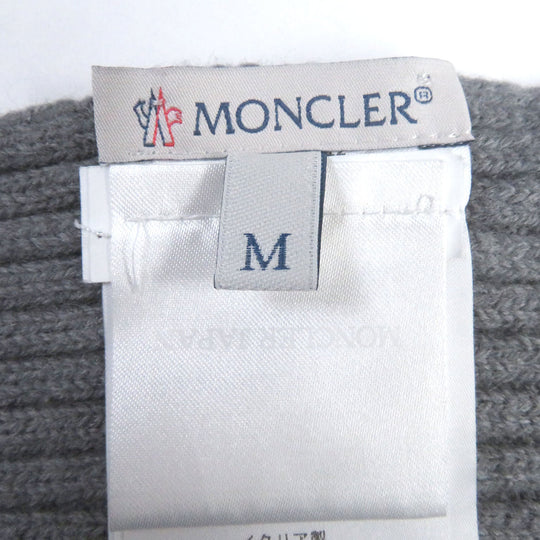 MONCLER Scarf Main: 100% wool gray SCIARPA mens M Used Authentic
