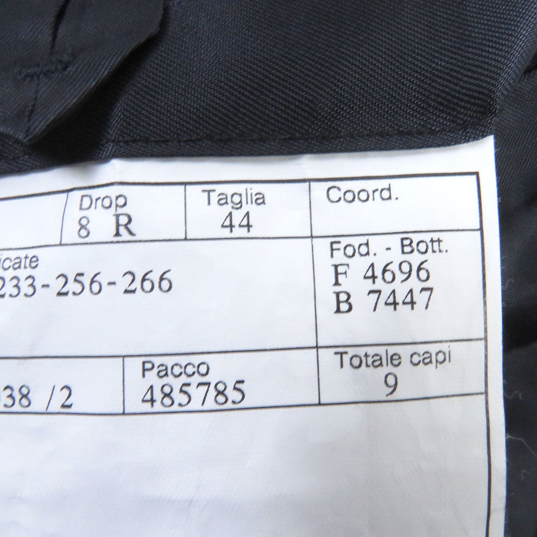 HERMES tailored jacket Outer: 100% wool, Lining: 100% cupra, Part: 100% cotton, Part: Lamb leather Navy mens 44 Used Authentic