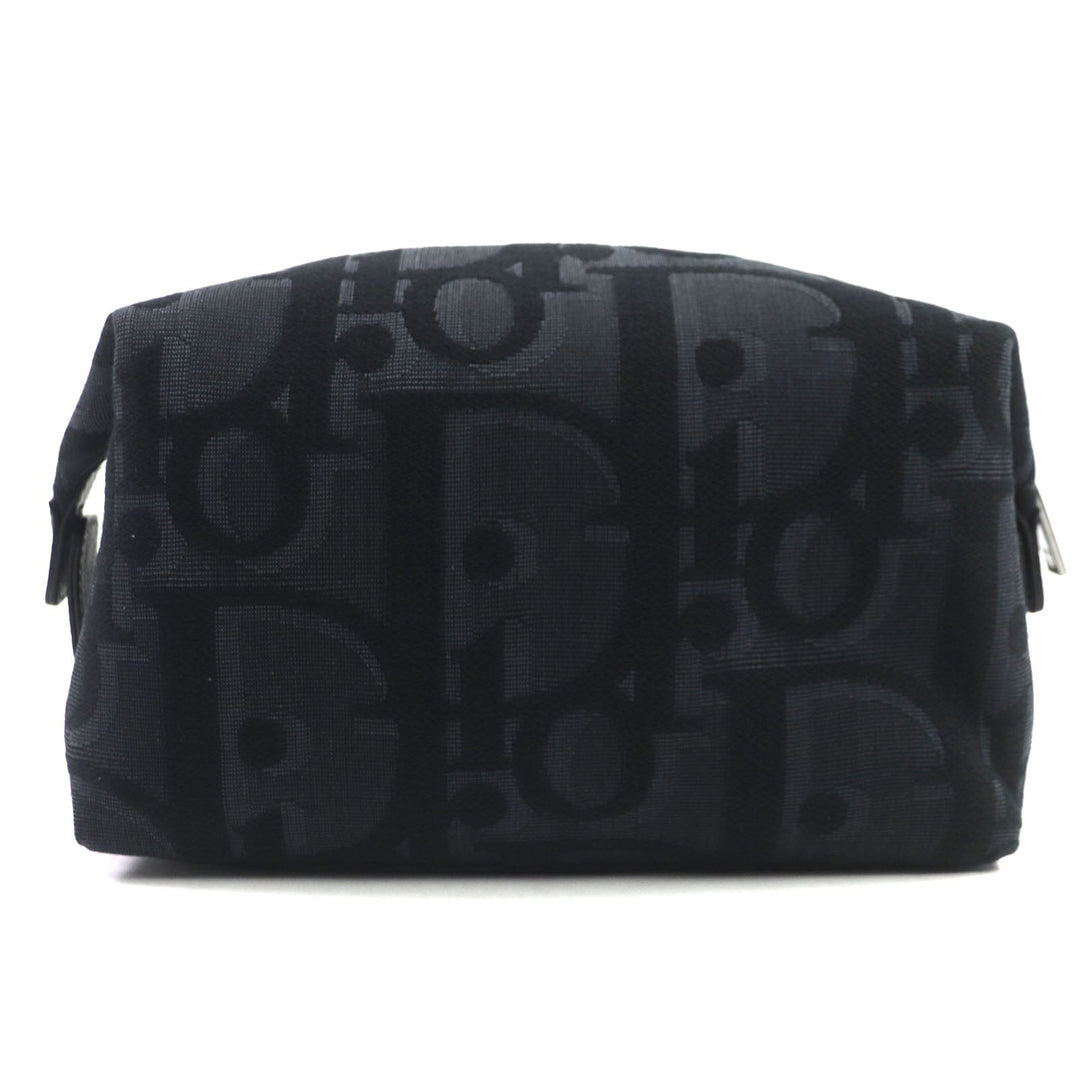 Dior HOMME Clutch bag 2ESCA495YXL_H03E Main: Canvas, Main: Leather black Maxi Dior Oblique Jacquard Pouch mens Used Authentic
