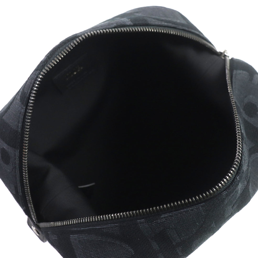 Dior HOMME Clutch bag 2ESCA495YXL_H03E Main: Canvas, Main: Leather black Maxi Dior Oblique Jacquard Pouch mens Used Authentic