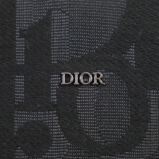 Dior HOMME Clutch bag 2ESCA495YXL_H03E Main: Canvas, Main: Leather black Maxi Dior Oblique Jacquard Pouch mens Used Authentic