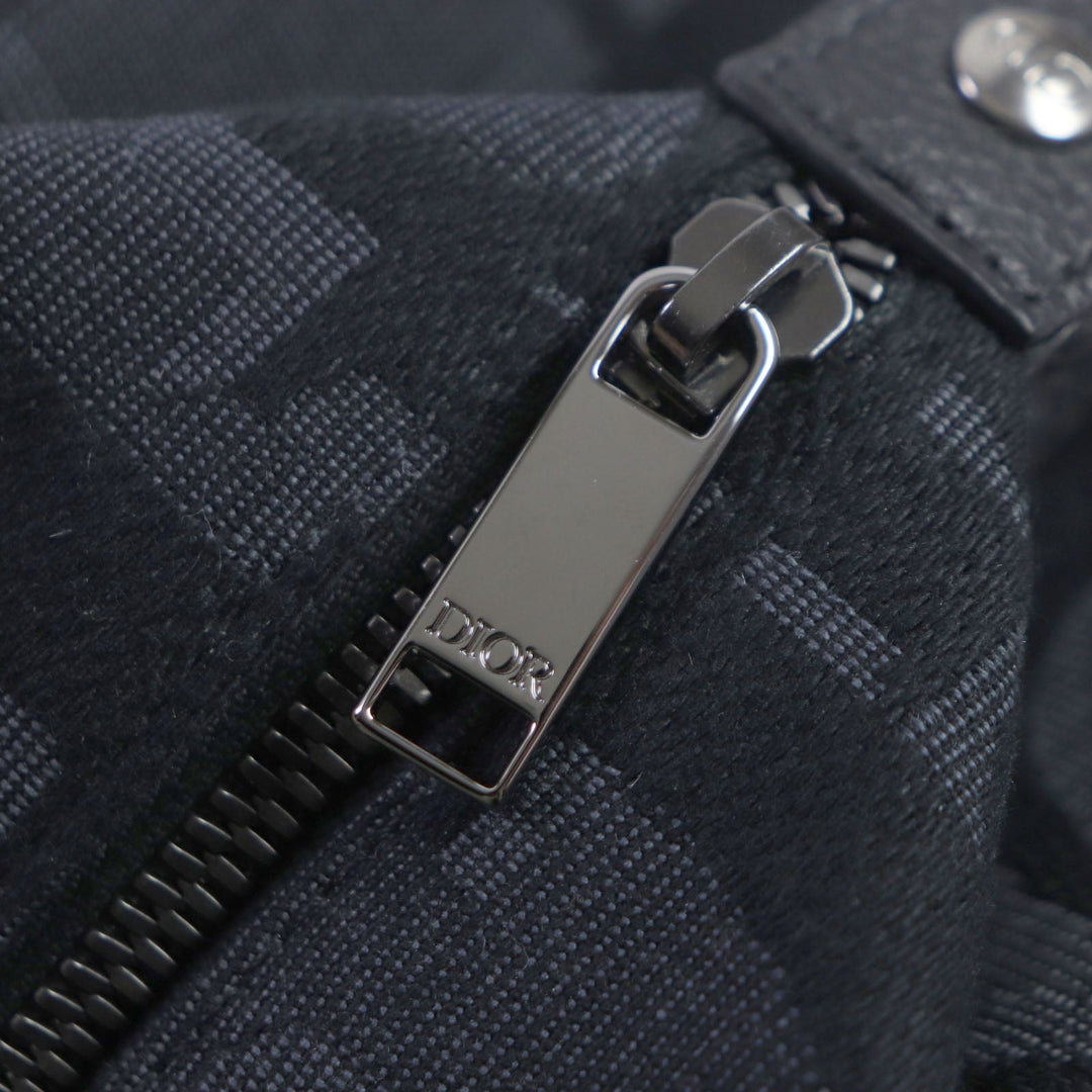 Dior HOMME Clutch bag 2ESCA495YXL_H03E Main: Canvas, Main: Leather black Maxi Dior Oblique Jacquard Pouch mens Used Authentic