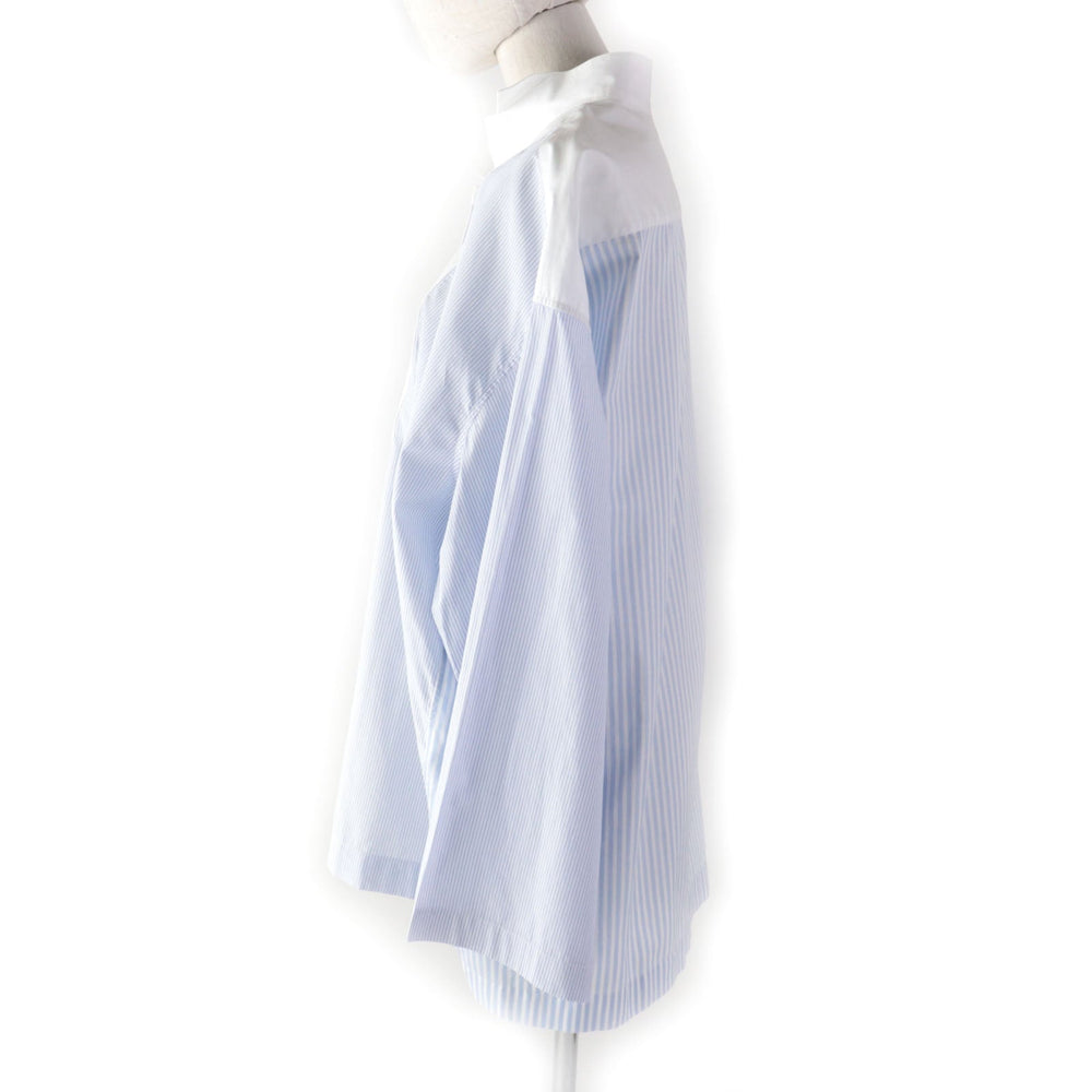 LOEWE blouse S2109410GH Main: 100% cotton Light blue white Women M Used Authentic