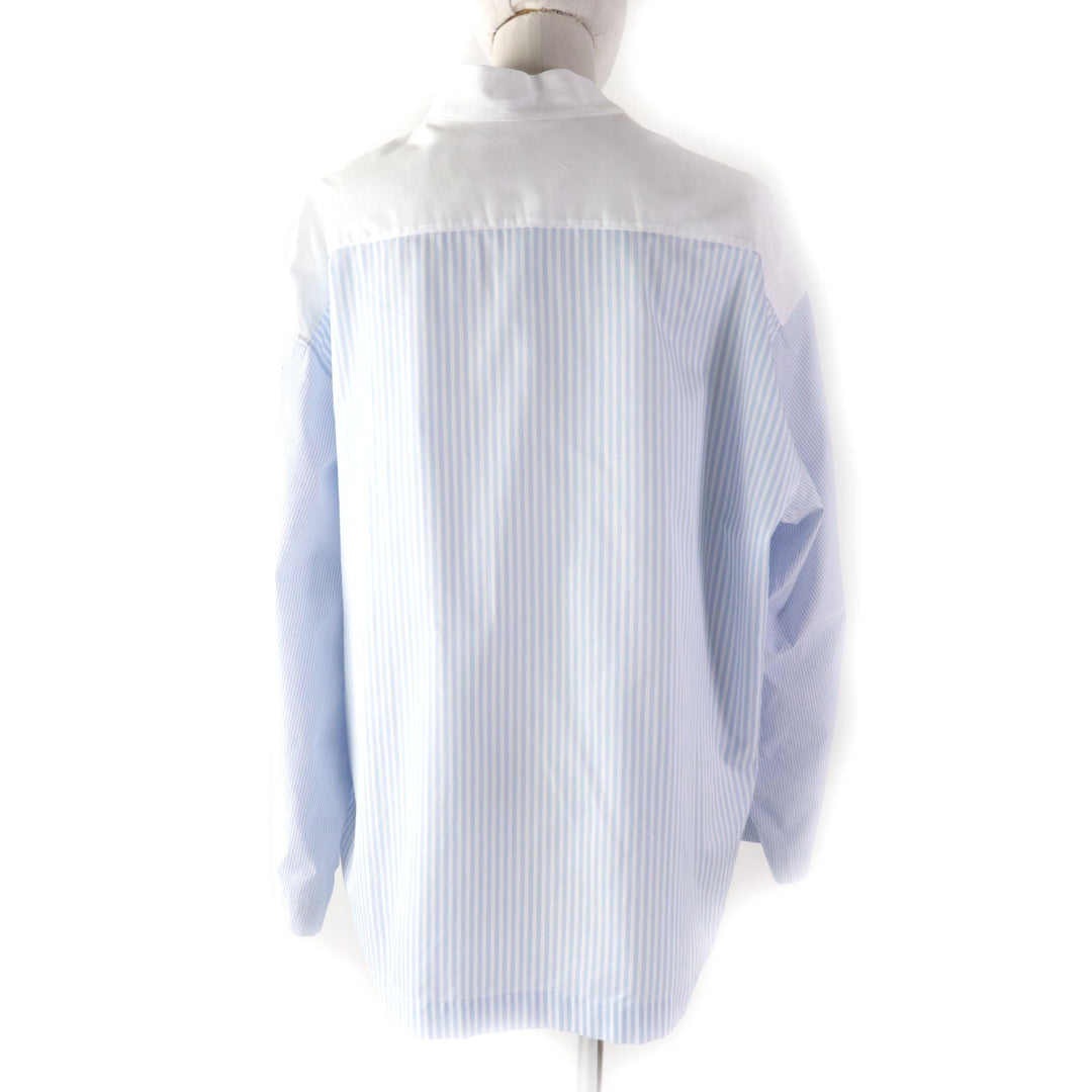 LOEWE blouse S2109410GH Main: 100% cotton Light blue white Women M Used Authentic