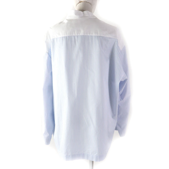 LOEWE blouse S2109410GH Main: 100% cotton Light blue white Women M Used Authentic