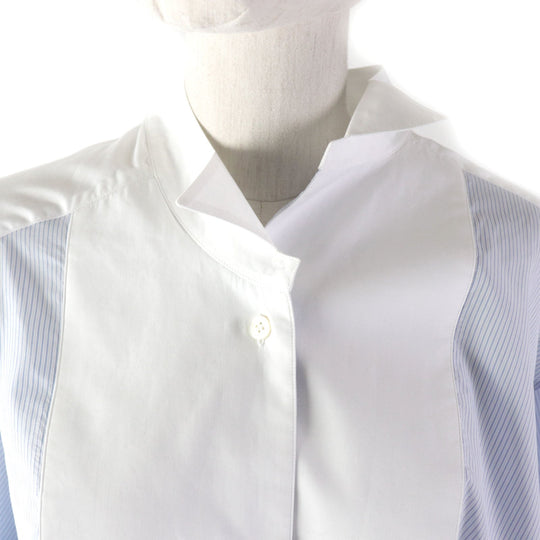LOEWE blouse S2109410GH Main: 100% cotton Light blue white Women M Used Authentic