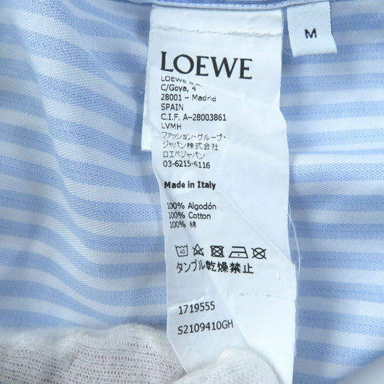LOEWE blouse S2109410GH Main: 100% cotton Light blue white Women M Used Authentic