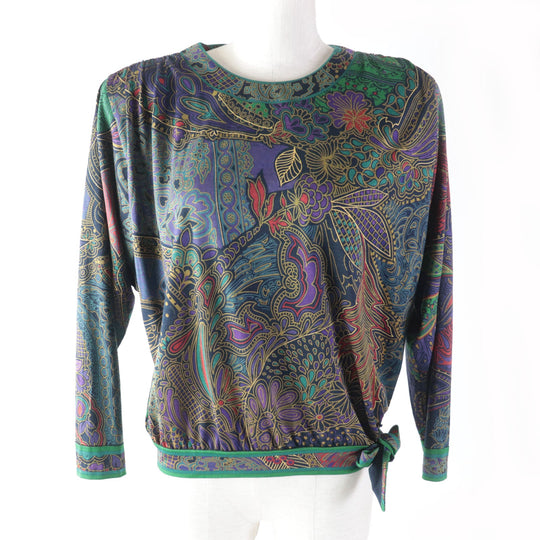 LEONARD Cut Main: 60% wool, Main: 40% silk multicolor Women L Used Authentic