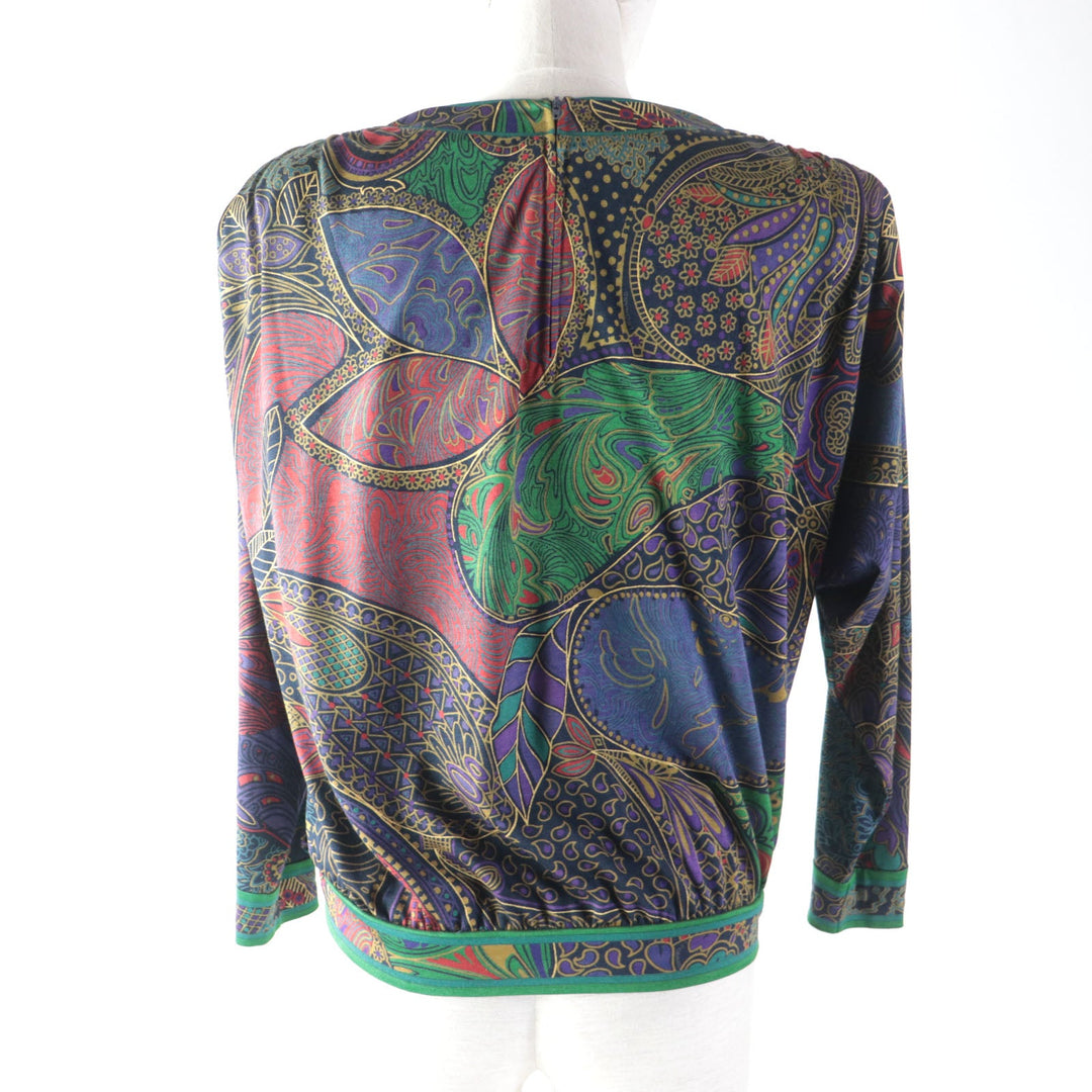 LEONARD Cut Main: 60% wool, Main: 40% silk multicolor Women L Used Authentic