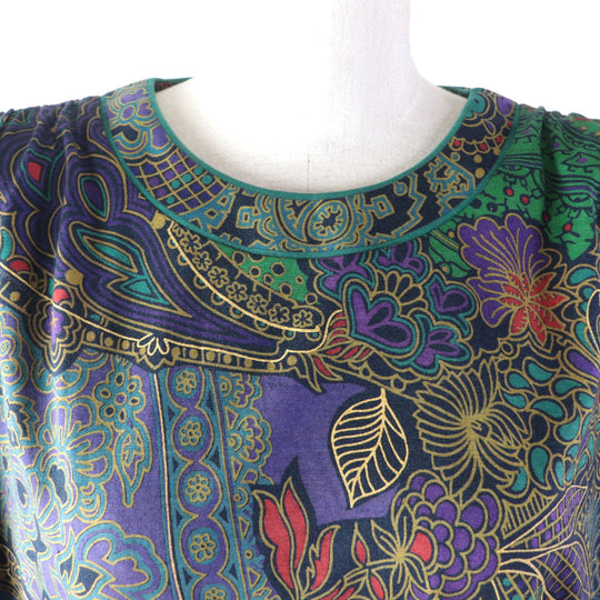 LEONARD Cut Main: 60% wool, Main: 40% silk multicolor Women L Used Authentic