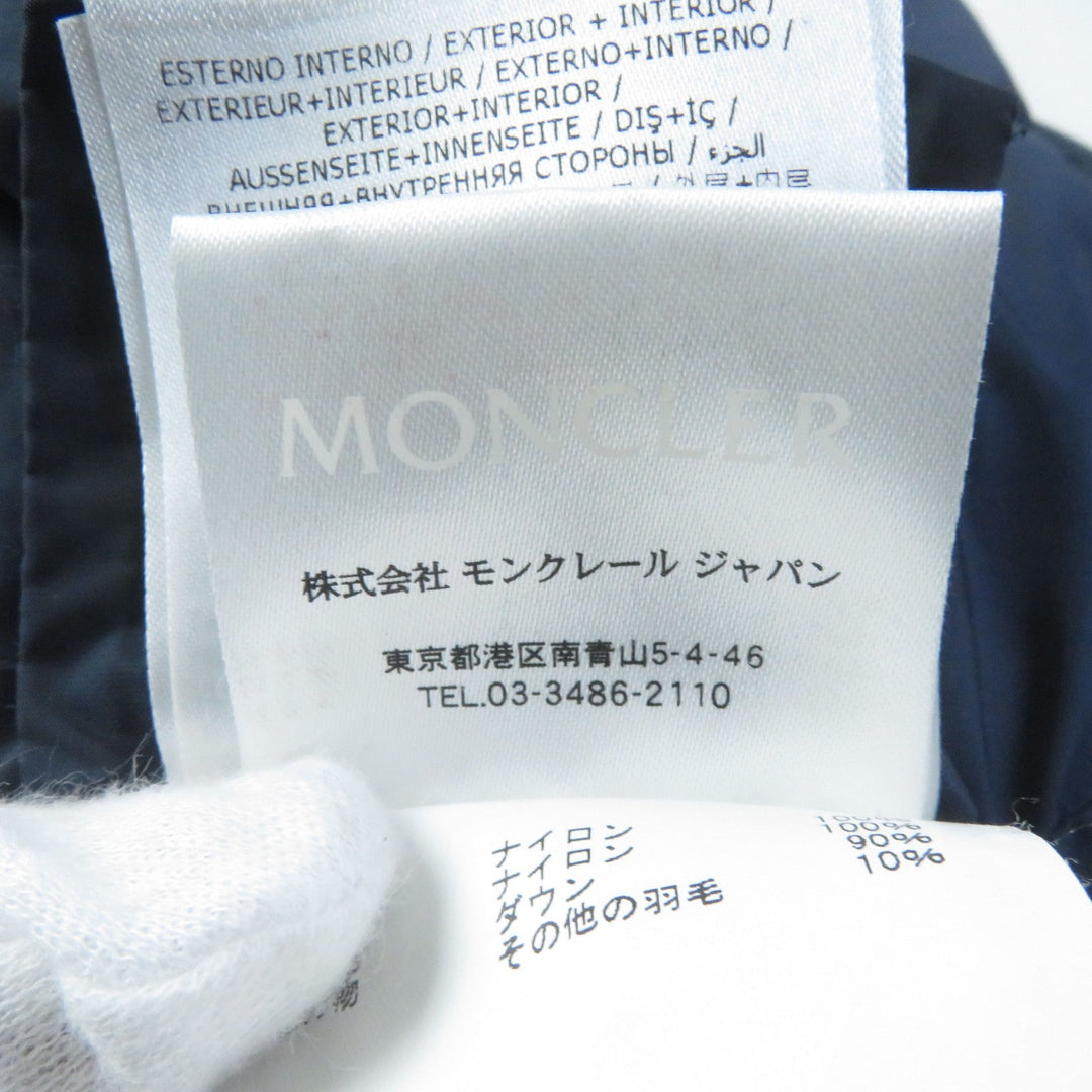 MONCLER down coat Outer: 100% nylon, Lining: 100% nylon, Filling: 90% down, Filling: 10% feather Navy FLAMMETTE Women 00 Used Authentic