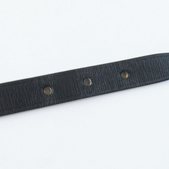 HERMES bracelet Main: Leather Black brown Women Used Authentic