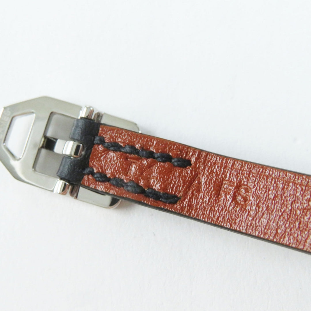 HERMES bracelet Main: Leather Black brown Women Used Authentic