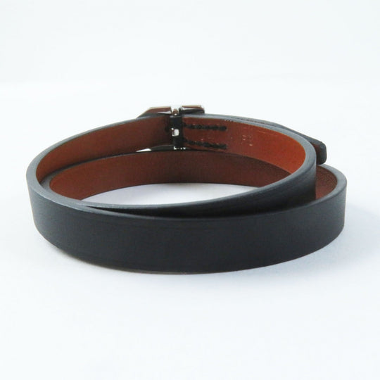 HERMES bracelet Main: Leather Black brown Women Used Authentic