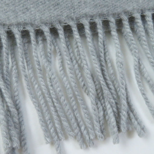 FENDI Scarf Main: 60% wool, 23% cashmere, 13% rayon, 4% metal fiber Light Gray Silver FXT485 AROQ TU Women Used Authentic