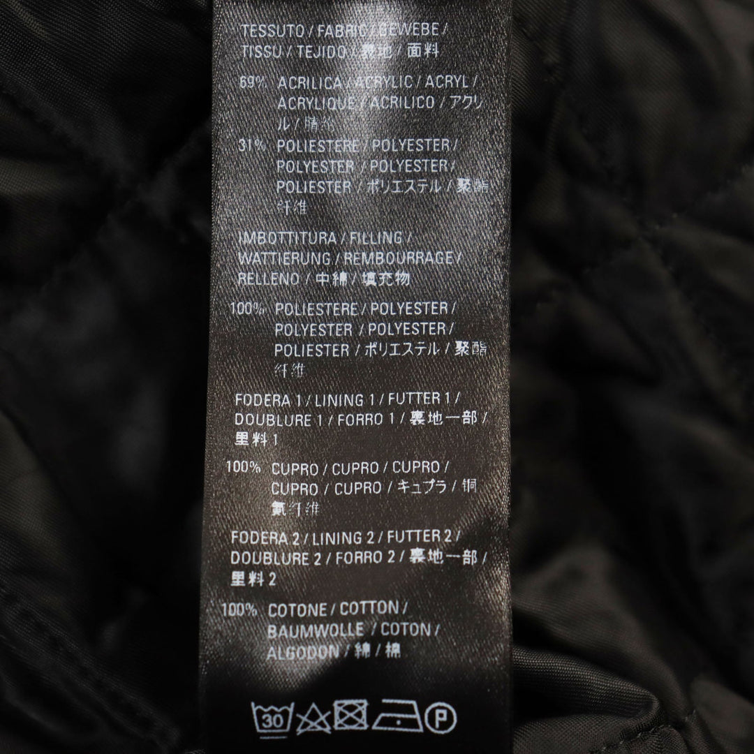BALENCIAGA coat 595827 TGQ02 Outer material: 69% acrylic, Outer material: 31% polyester, Filling: 100% polyester, Lining: 100% cupra Black White mens 46 Used Authentic