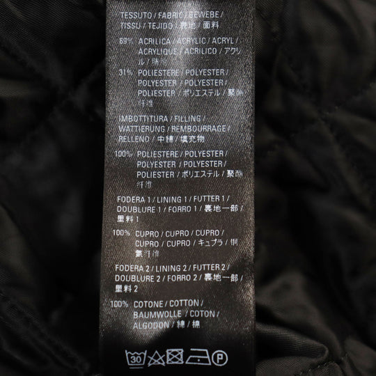 BALENCIAGA coat 595827 TGQ02 Outer material: 69% acrylic, Outer material: 31% polyester, Filling: 100% polyester, Lining: 100% cupra Black White mens 46 Used Authentic