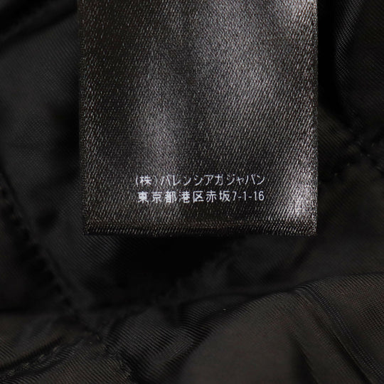 BALENCIAGA coat 595827 TGQ02 Outer material: 69% acrylic, Outer material: 31% polyester, Filling: 100% polyester, Lining: 100% cupra Black White mens 46 Used Authentic